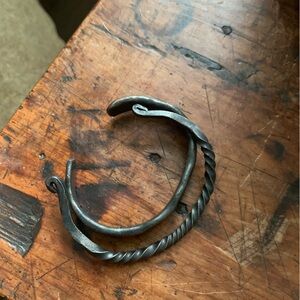 Handmade wrought iron CHILDS cuff bracelets